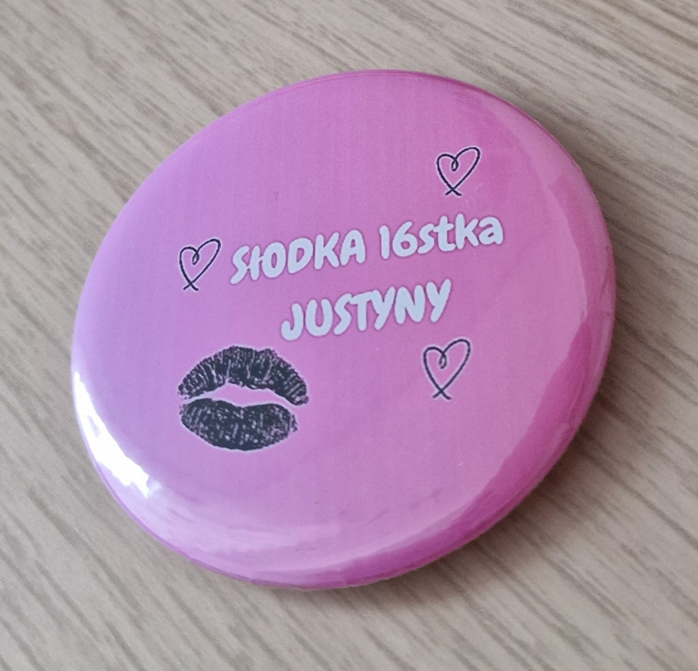 Custom badges 58mm set of 6 pcs