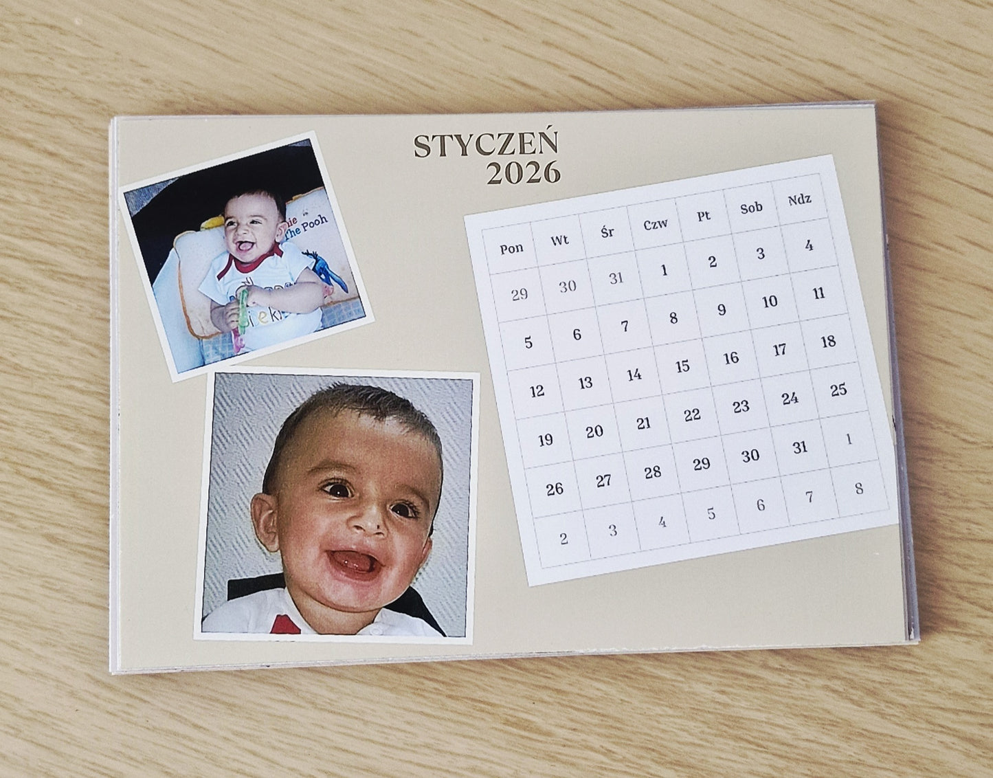Custom magnetic calendar 12 months