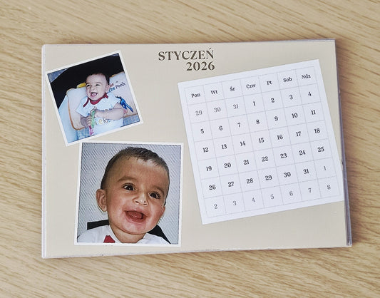 Custom magnetic calendar 12 months