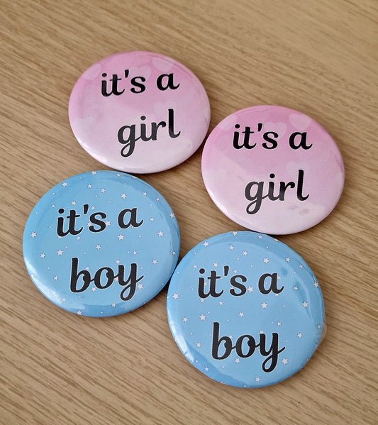 Custom badges 58mm set of 6 pcs